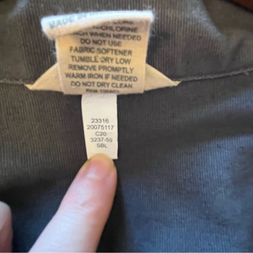 Duluth Trading Co Canvas Dark Gray Blue Utility Work Jacket Women's Large - Picture 14 of 15